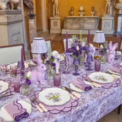 Mrs. Alice Lily Purple Gingham Placemats (Set of 4)< Placemats