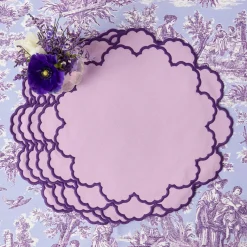 Mrs. Alice Lily Purple Placemats (Set of 4)< Placemats