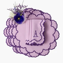 Mrs. Alice Lily Purple Placemats (Set of 4)< Placemats