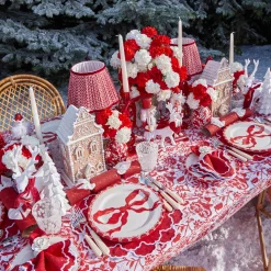 Mrs. Alice Lily Red & White Placemats (Set of 4)< Placemats