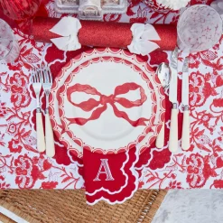 Mrs. Alice Lily Red & White Placemats (Set of 4)< Placemats