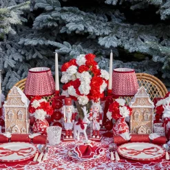 Mrs. Alice Lily Red & White Placemats (Set of 4)< Placemats