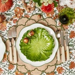 Mrs. Alice Lily Sand & Green Placemats (Set of 4)< Placemats
