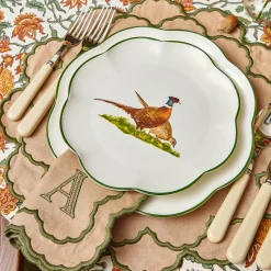 Mrs. Alice Lily Sand & Green Placemats (Set of 4)< Placemats