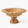Mrs. Alice Luciana Bow Rattan Scalloped Bowl< Spring Decorations