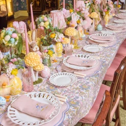 Mrs. Alice Lucy Goose Pink Linen Napkins (Set of 4)< Napkins