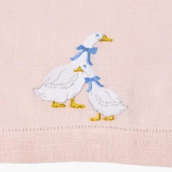 Mrs. Alice Lucy Goose Pink Linen Napkins (Set of 4)< Napkins