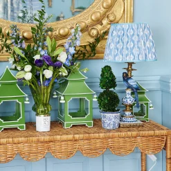 Mrs. Alice Madeleine Rattan Scalloped Console Table< Furniture | Furniture