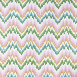 Mrs. Alice Magdalena Green & Pink Tablecloth< Summer Table Linen | Tablecloths