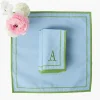 Mrs. Alice Mariana Blue & Green Napkins (Set of 4)< Summer Table Linen | Napkins