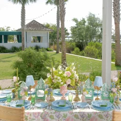 Mrs. Alice Mariana Blue & Green Napkins (Set of 4)< Summer Table Linen | Napkins