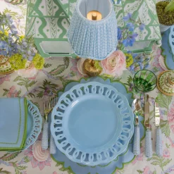 Mrs. Alice Mariana Blue & Green Napkins (Set of 4)< Summer Table Linen | Napkins