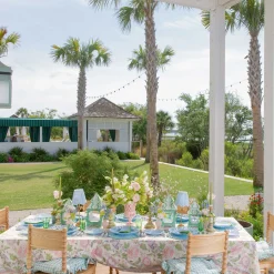 Mrs. Alice Mariana Blue & Green Napkins (Set of 4)< Summer Table Linen | Napkins