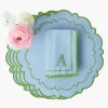 Mrs. Alice Mariana Blue & Green Placemats & Napkins (Set of 4)< Summer Table Linen | Table Linen Sets