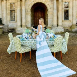 Mrs. Alice Mariana Blue & Green Placemats & Napkins (Set of 4)< Summer Table Linen | Table Linen Sets