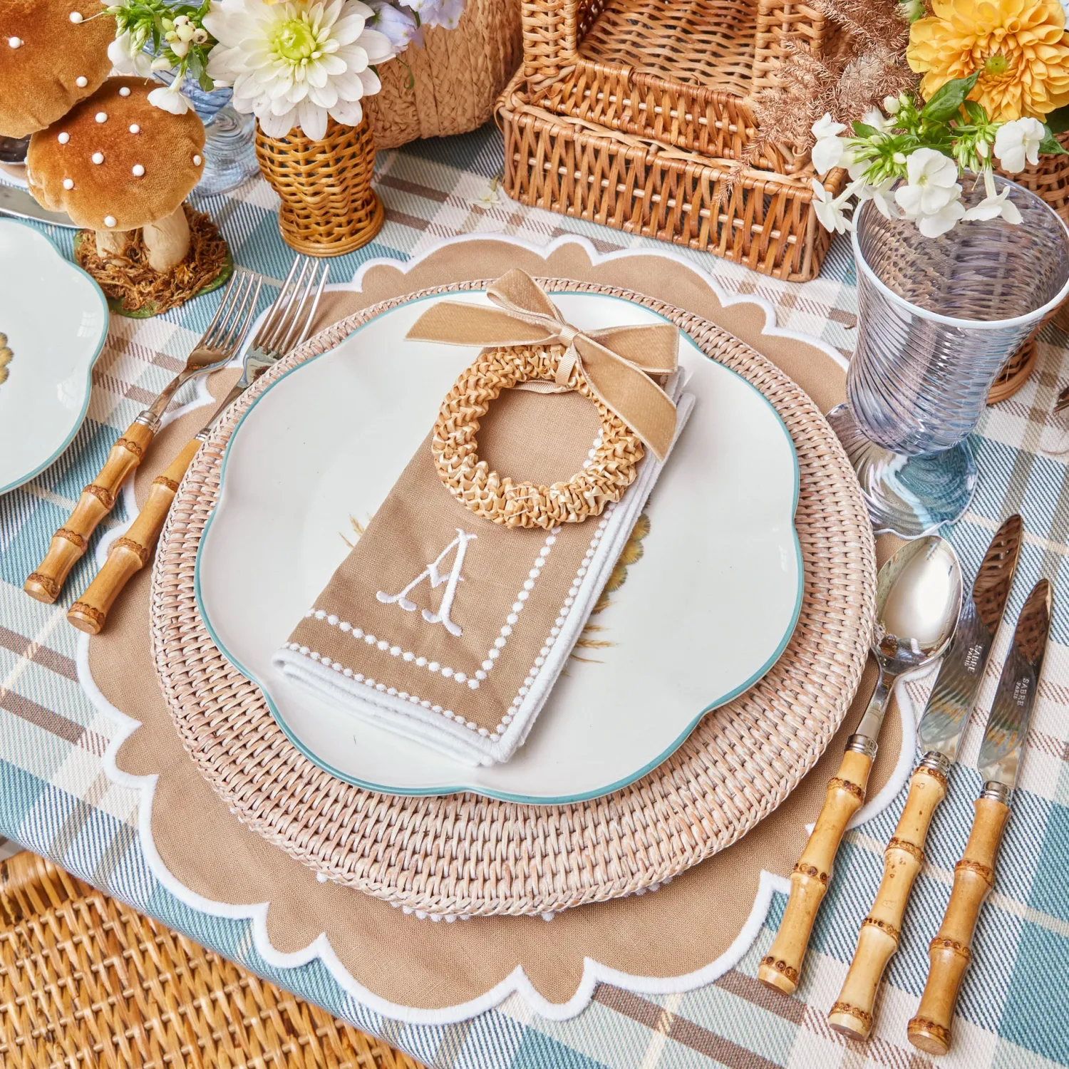 Mrs. Alice Mariana Sand Placemats (Set of 4)< Placemats