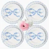 Mrs. Alice Marilyn Blue Bow Dinner & Starter Plates (Set of 8)< Summer Crockery | Crockery Sets