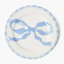 Mrs. Alice Marilyn Blue Bow Dinner & Starter Plates (Set of 8)< Summer Crockery | Crockery Sets