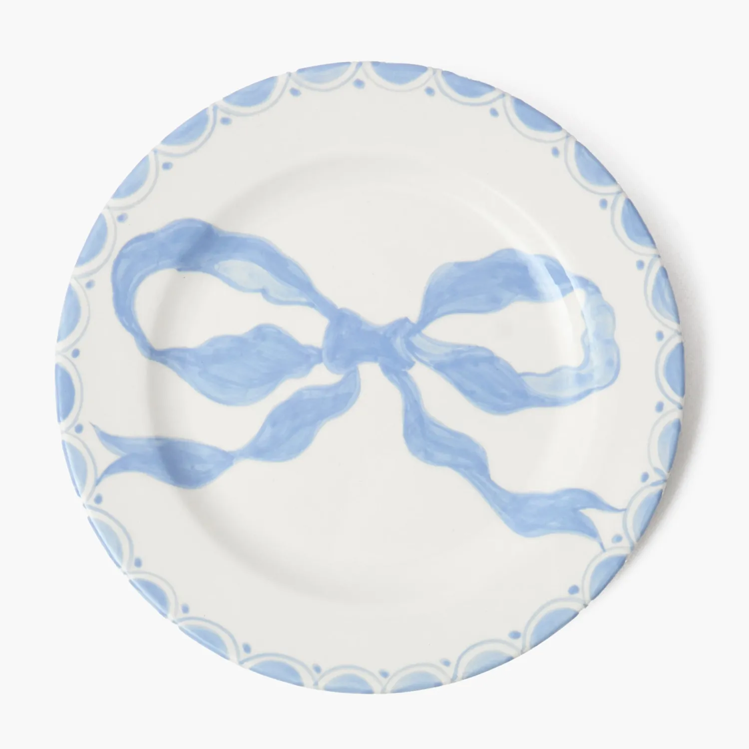 Mrs. Alice Marilyn Blue Bow Dinner & Starter Plates (Set of 8)< Summer Crockery | Crockery Sets