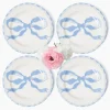 Mrs. Alice Marilyn Blue Bow Dinner Plates (Set of 4)< Summer Crockery | Dinner Plates