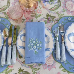 Mrs. Alice Marilyn Blue Bow Dinner Plates (Set of 4)< Summer Crockery | Dinner Plates