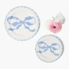 Mrs. Alice Marilyn Blue Bow Starter Plate< Summer Crockery | Starter Plates