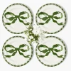 Mrs. Alice Marilyn Forest Green Bow Starter Plates (Set of 4)< Starter Plates | Crockery Sets