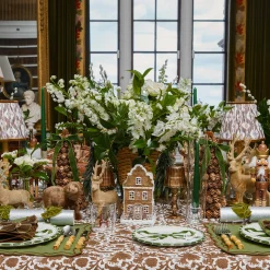 Mrs. Alice Marilyn Forest Green Bow Starter Plates (Set of 4)< Starter Plates | Crockery Sets