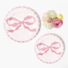 Mrs. Alice Marilyn Pink Bow Starter Plate< Summer Crockery | Starter Plates