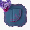 Mrs. Alice Marlene Blue & Purple Napkins (Set of 4)< Napkins | Mrs. Alice Monogram
