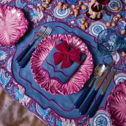 Mrs. Alice Marlene Blue & Purple Placemats (Set of 4)< Placemats