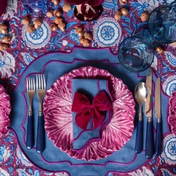 Mrs. Alice Marlene Blue & Purple Placemats (Set of 4)< Placemats