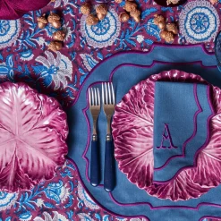 Mrs. Alice Marlene Blue & Purple Placemats (Set of 4)< Placemats