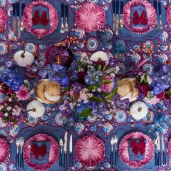 Mrs. Alice Marlene Blue & Purple Placemats (Set of 4)< Placemats