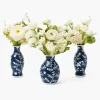 Mrs. Alice Midnight Blue Hand Painted Tole Bud Vases (Set of 3)< Vases | Vases & Planters