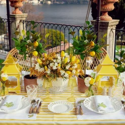 Mrs. Alice Mimosa White Linen Napkins (Set of 4)< Napkins