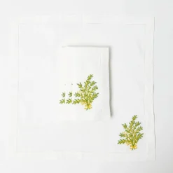 Mrs. Alice Mimosa White Linen Napkins (Set of 4)< Napkins