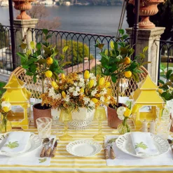 Mrs. Alice Mimosa White Linen Napkins (Set of 4)< Napkins