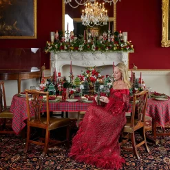 Mrs. Alice Mini Forest Green Rattan Reindeer (Pair) - 20cm< Christmas Decorations