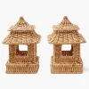 Mrs. Alice Mini Rattan Pagoda Lanterns (Pair)< Year-round Decorations | Spring Decorations