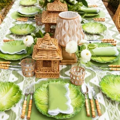 Mrs. Alice Mini Rattan Pagoda Lanterns (Pair)< Year-round Decorations | Spring Decorations