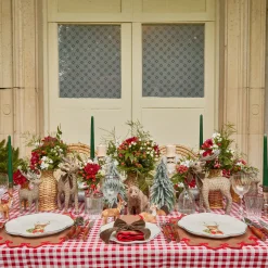 Mrs. Alice Mini Rattan Reindeer (Pair) - 20cm< Christmas Decorations