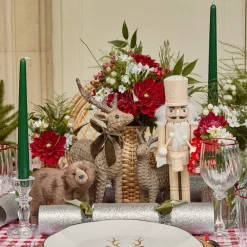 Mrs. Alice Mini Rattan Reindeer (Pair) - 20cm< Christmas Decorations