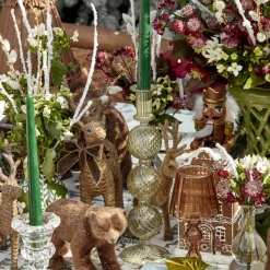 Mrs. Alice Mini Rattan Reindeer (Pair) - 20cm< Christmas Decorations