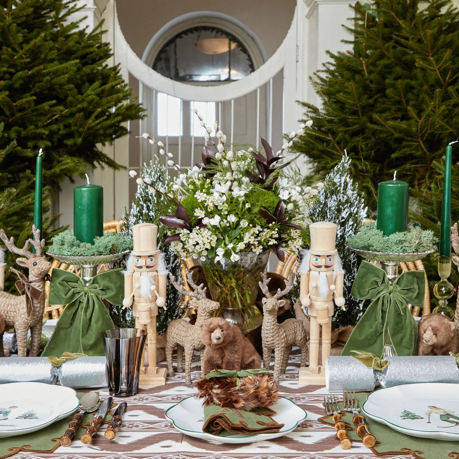 Mrs. Alice Mini Rattan Reindeer (Pair) - 20cm< Christmas Decorations