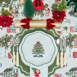 Mrs. Alice Christmas Tree Dinner Plate (Set of 4)< Dinner Plates | Crockery Sets