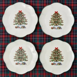 Mrs. Alice Christmas Tree Dinner Plate (Set of 4)< Dinner Plates | Crockery Sets