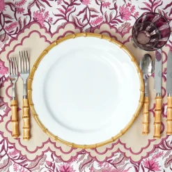 Mrs. Alice Nancy Bamboo Dinner Plate (Set of 4)< Summer Crockery | Dinner Plates