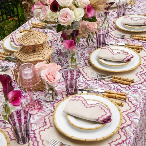 Mrs. Alice Nancy Bamboo Dinner Plate (Set of 4)< Summer Crockery | Dinner Plates