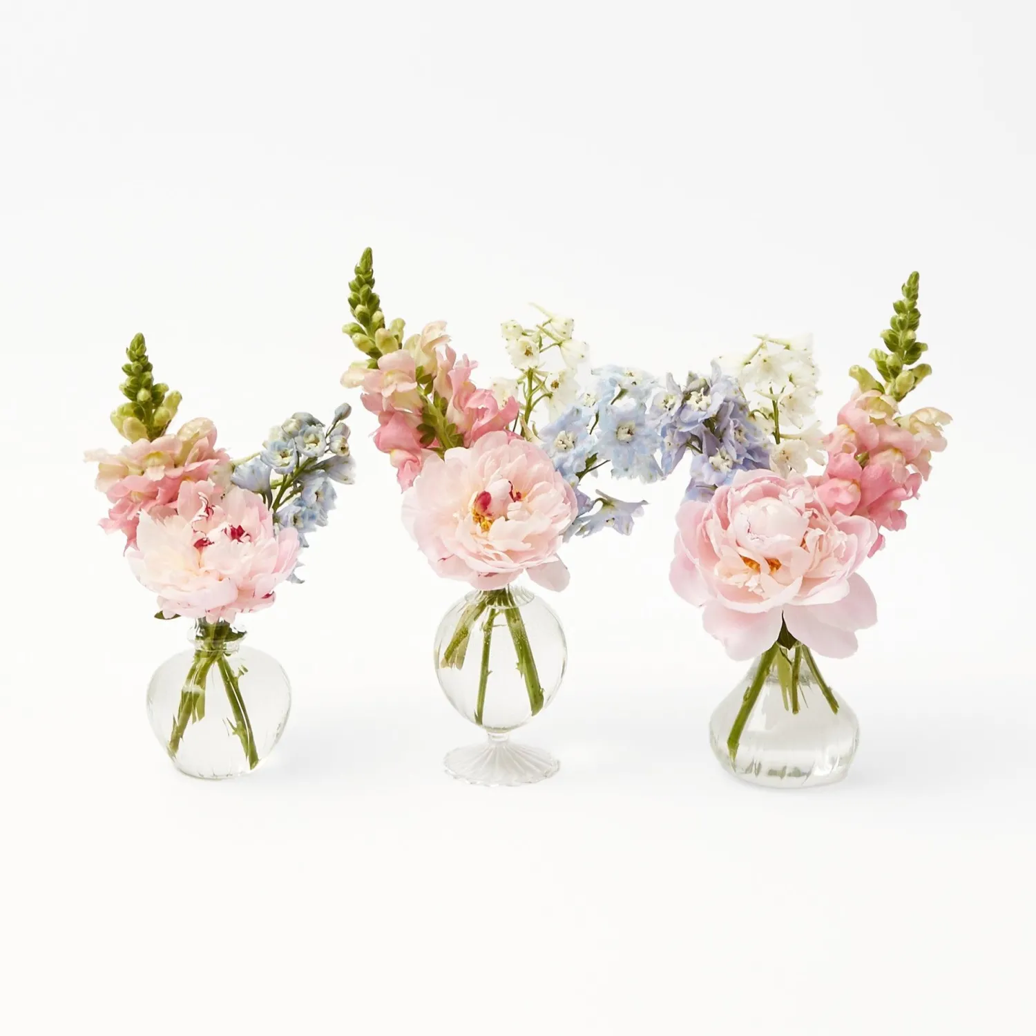 Mrs. Alice Nancy Bud Vases (Set of 3)< Summer Glassware | Vases